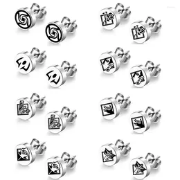 Stud Earrings Jujutsu Kaisen Earring Itadori Yuji For Women Party Fashion Trend Wedding Silver Colour Metal Accesorios Jewellery