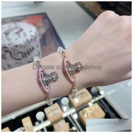 Sunglasses Empress Dowager Xis Enamel Inlaid Diamond Pearl Bracelet Womens Fashion Luxury Temperament Handwear High Edition Drop Del Dhhay