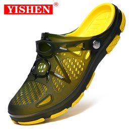 Sandals YISHEN Sandal Men Slippers Water Shoes Outdoor Beach Casual Shoes Hollow Out Zapatos De Hombre Summer Flip Flops Men shoe 230712