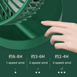 Electric Fans Desktop Foldable Retractable Small Fan Mini Portable Charging USB Home Low Noise High Duration Mini Electric Fan