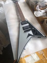 Custom Jacks V Custom Electric Guitar metallic silver Colour