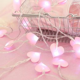 Strings Lamp String Bedroom Decoration Pink Heart LED Girls Dormitory Room Ornaments Night Atmosphere Lamps