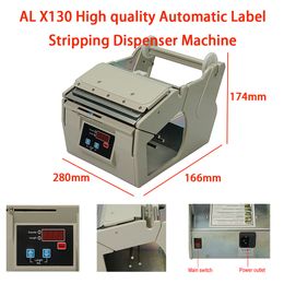 AL X130 Label Dispenser Machine Automatic Device 130mm Portable Labelling Sticker Separating Auto Stripping Applicator
