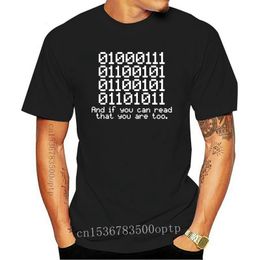 Men's TShirts Arrival Men Fashion sale 0100 Binary And If You Can Read That Programmer Coder T Shirt Short Sleeve P Tee shir 230711