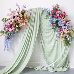 Decorative Flowers Colour Hydrangea Rose Artificial Flower Row Arrangement Outdoor Wedding Arch Backdrop Wall Decor Hanging Floral Event