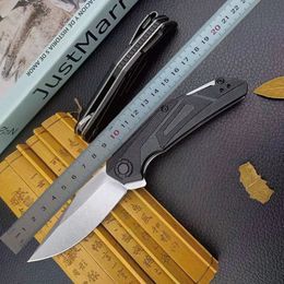 1Pcs KS1370 Assisted Flipper Folding Knife 8Cr13Mov Stone Wash Drop Point Blade GRN Handle EDC Pocket Folder Knives with Retail Box