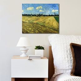 High Quality Vincent Van Gogh Oil Painting Reproduction The Ploughed Field Handmade Canvas Art Landscape Home Decor for Bedroom