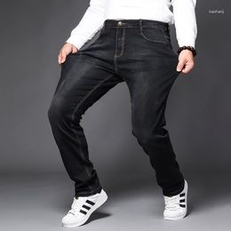 Men's Jeans Mens Clothing Large Sizes Stretch Denim Straight Fit Trousers Elastic Pants Male Big Plus Size 40 42 44 46 48