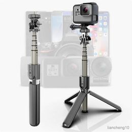 Selfie Monopods Phone Bluetooth-compatible Selfie Stick 3 In 1 Handheld Portable Extendable Monopod for IPhone 6S Samsung Huawei Mini Tripod R230713