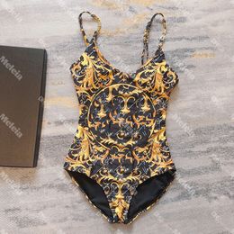 Designer Bathing Suits Woman Classic Print One Piece Swimsuits Charming Bikini Beach Ladies Swim Suit Backless Swimwear