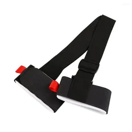 Outdoor Bags Adjustable Ski Strap Snowboard Sking Shoulder Hand Handle Straps Binding Protection Tie (Black)