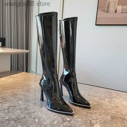 Boots Famous Luxury Knee-High Boots Women Shoes Thigh High Heels Boots Winter Shoes Long Boots Women 2023 Botas Mujer T230713