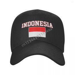 Ball Caps Baseball Cap Indonesia Flag Indonesian Fans Country Map Wild Sun Shade Peaked Adjustable Outdoor For Men Women