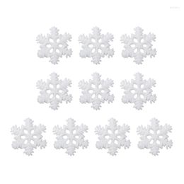 Party Decoration Christmas Snowflake Patches DIY Craft Cake Topper-Hairpin Appliques Supplies 10x