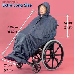 Navy color Windproof Waterproof Mobility Scooter Used Wheelchair Storage Cover extra long size L230620