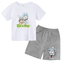 Tshirts Rick prints set for boys and girls Children's clothing Summer Kids Outfits Cool stuff 230713