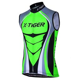 Cycling Shirts Tops X-Tiger Summer Sleeveless Cycling Vest Racing Bicycle Clothing MTB Bike Clothes Hombre Maillot Roupa Ciclismo Cycling Jersey 230712