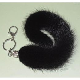 Keychains Keychain Tail Real Bag Charm Natural Toy Genuine Keyring MS.MinShu Brand