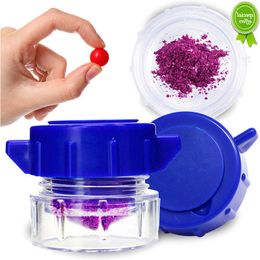 Portable Pill Grinder Tablets Crusher Box Drug Organiser Medicine Dispenser Pill Container Storage Pulverise Case For Outdoor