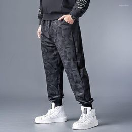 Men's Pants Spring/summer Plus Size Casual Drawstring Trousers Camouflage Solid Colour Sweatpants