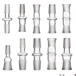 Smoking Pipes Glass Expander Reducer Water Bong Pipe Dab Rig Adapter Connector 2Pcs 10Mm 14Mm 18Mm Male Female Drop Delivery Home Ga Dhowm