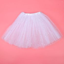 Skirts Sequined Tutu Skirt 80x40x1cm Layered Tulle Womens Stars Sequins Vintage Ballet Bubble Dance