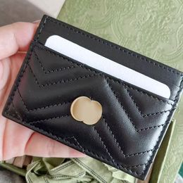 Marmont cards holder caviar wallets coin purses with box Womens mens luxury Designer Leather weekender ophidi cardholder key pouch pink wallet travel wristlets