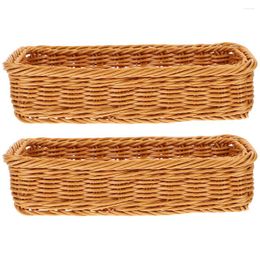 Dinnerware Sets Spoon Woven Basket For Home Chic Sundry Cutlery Storage Plate Decorative Silverware Organizer