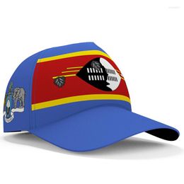 Ball Caps Swaziland Baseball Free 3d Custom Name Team Logo Sz Hats Swz Country Travel Kingdom Nation Eswatini Flag Weswatini Headgear