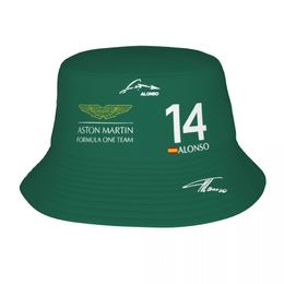 Wide Brim Hats Bucket Hat Aston Martin Team Vocation Getaway Headwear Camping Fisherman Cap Fernando Alonso 14 Irish Country Gifts 230712
