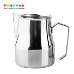 Milk Jugs Milk Frothing Pitcher Stainless Steel Professional Milk Frother Jugs Barista Espresso Steam Cup Long Rounded Spout 350550750ml 230712