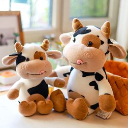 Wholesale different sizes of cute cow doll calf plush toys different styles of clothing birthday dolls