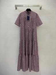 Платья летняя женщина дизайнерская одежда классическая старая цветочная логотип Пятна Пятна Джабл.