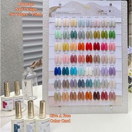 Rormays 56 Colour gel nail polish Set New Summer 15ML Semi Permanent Permanent Solid Colour Shiny Primer Matte Nail Design Flip Colour Salon UV LED gel Varnish Factory