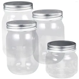 Storage Bottles Terrarium Container Vial Sealing Jam Syrup Honey Pot Transparent Containers Household Dispensers Lidded Jars