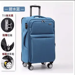 Suitcases Waterproof Oxford Cloth Luggage Men's Extra-large Capacity Suitcase Strong Durable Trolley Box Women's Universal Wheel Combinati