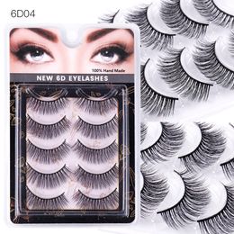 Thick Natural Long False Eyelashes Extensions Naturally Soft & Ligtht Handmade Reusable Multilayer Fake Lashes Wispy Easy to Wear