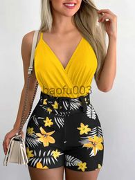 Women's Two Piece Pants Dome Cameras 2022 Summer Women's Twopiece Fashion Beach Style Holiday Style Solid Colour Printing Casual Sexy Twopiece Set J230713