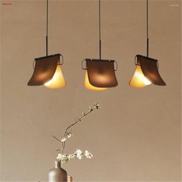 Pendant Lamps Modern Fashion Fabric Package Led Lights For Couture Dining Room Cafe Bar Retro Hanging Lamp Loft Decor Art Luminaire