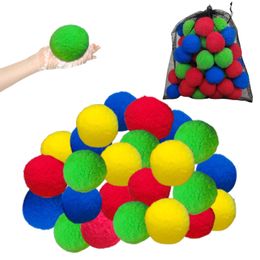 Sand Play Water Fun 50PCS Reusable Water Balls Novelty And Funny Water Toy Beach Balls Absorbent Cotton Balls Cotton Soaker Bombs Ball Partys Favours 230712