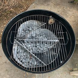 BBQ Tools Accessories Galvanised Aluminum Basket for Home Outdoor Barbecue Baking Tools Durable Charcoal Basket Easy to Clean Stainless Steel JS22 230712