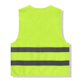 Reflective Stripe Traffic Vests Reflective Vest High Visibility safety Vest For Sanitation Worker Assistant