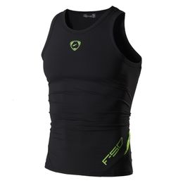 Men's Tank Tops jeansian Sport Tanktops Sleeveless Shirts Running Grym Workout Fitness Slim Compression LSL3306 230713