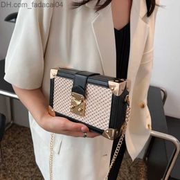 Evening Bags Designer Grass Box Summer Women's Fashion Small Mobile Phone Dinner Women's Luxury Woven Chain One Shoulder Crossover New Z230719