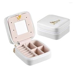 Jewellery Pouches Fashion Display Casket / Organiser Earrings Ring Box /Case For Jewlery Gift White Colour