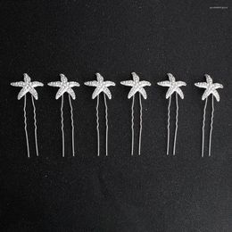 Headpieces Wholesale Custom Wedding Starfish Hairpins And Clips Gift Bridal Hair Accessories Headpiece Jewelry For Women