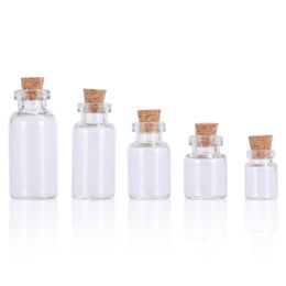 New Type Glass Test Tube Bottles 0.5-5ml Empty Clear Essence Bottle Essential Oil Wholesale Market