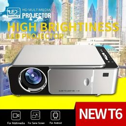 T6/US New Doppeloxfam Home High Definition Projector Led Mini Portable Projector Compatible With Android 720P