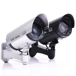 IP Cameras Fake Camera Outdoor Dummy Simulation Indoor Bullet Led Light Monitor Exterior Deterrent CCTV Simulated Surveillance 230712