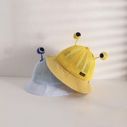 Berets Toddler Baby Bucket Hats Summer Breathable Infant Net Caps Cute Snail Eyes Girl Sun Hat Travel Sunshade Boy Beach Basin Cap